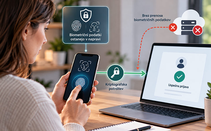 Prijava z biometričnimi podatki Prijava z biometričnimi podatki